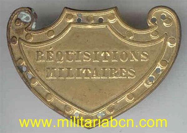 Insignia regimental. Requisitions Militaires. 1ª Guerra Mundial.
