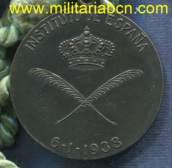 España. Medalla del Instituto de España 1938