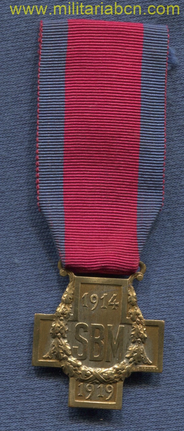 Medalla de la Sociedad Francesa de Ayuda a los Heridos Militares 1914-1918. 1ª Guerra Mundial.  Médaille de la Société de Secours aux Blessés Militaires