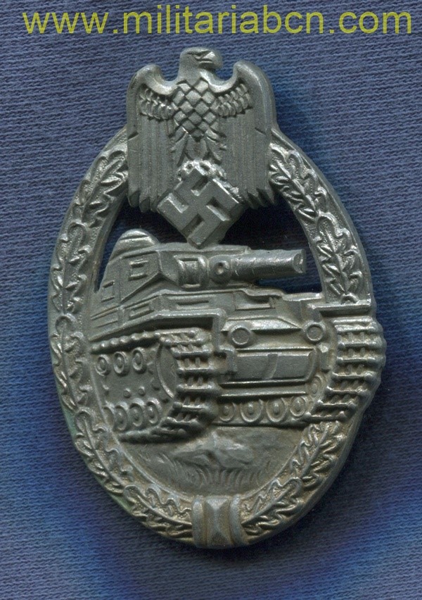 Alemania III Reich. Placa de Tropas Panzer