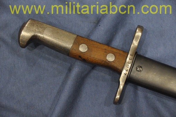 Suiza.  Bayoneta modelo 1899 fabricada por Elsener Schwyz.