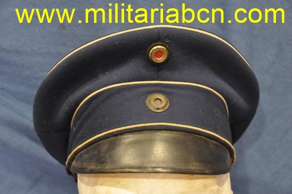 Alemania. Gorra de plato del Regimiento nº 12 de Húsares Prusianos. 1ª Guerra Mundial.
