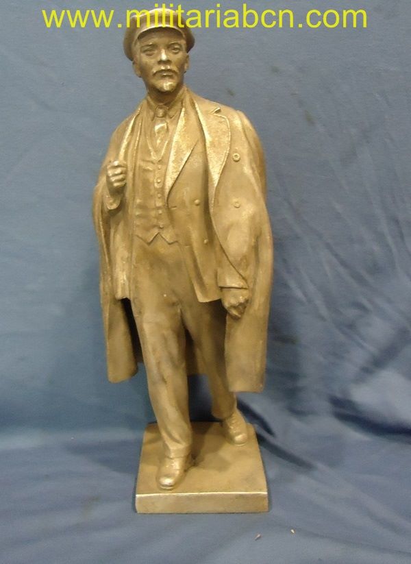 URSS. UNION SOVIETICA. Figura de Lenin en metal. 350 mm de alto.