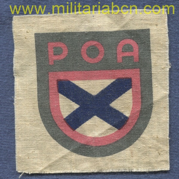 Alemania III Reich. Parche de brazo Voluntarios Rusos en la Wehrmacht del POA