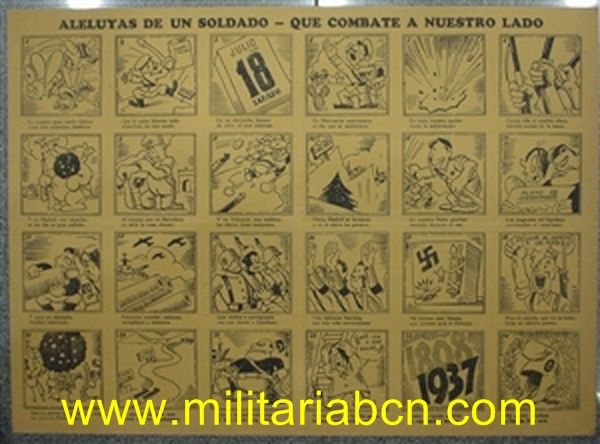 Aleluyas de un soldado que combate a nuestro lado. Guerra Civil Española.
