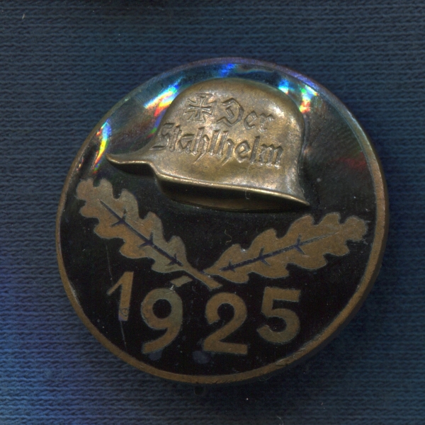Alemania III Reich. Placa del Stahlhelm 1925