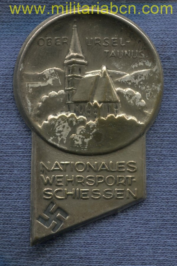 Alemania III Reich. Insignia 2. Nationales Wehrsportschiessen Oberursel Taunus