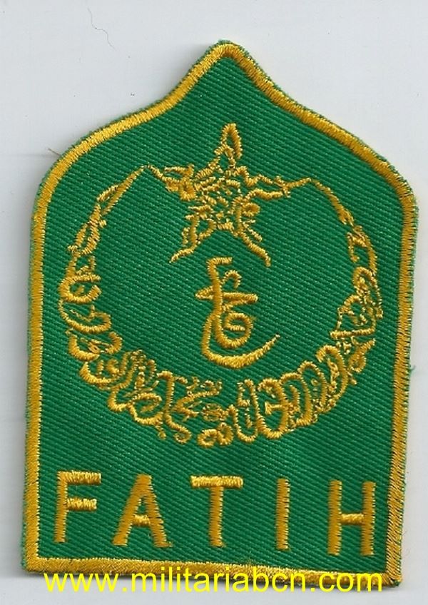 Guerra de los Balcanes. Bosnia y Herzegovina. Insignia de tela. Ejército.  Voluntarios Musulmanes. 1992 – 1998. M7