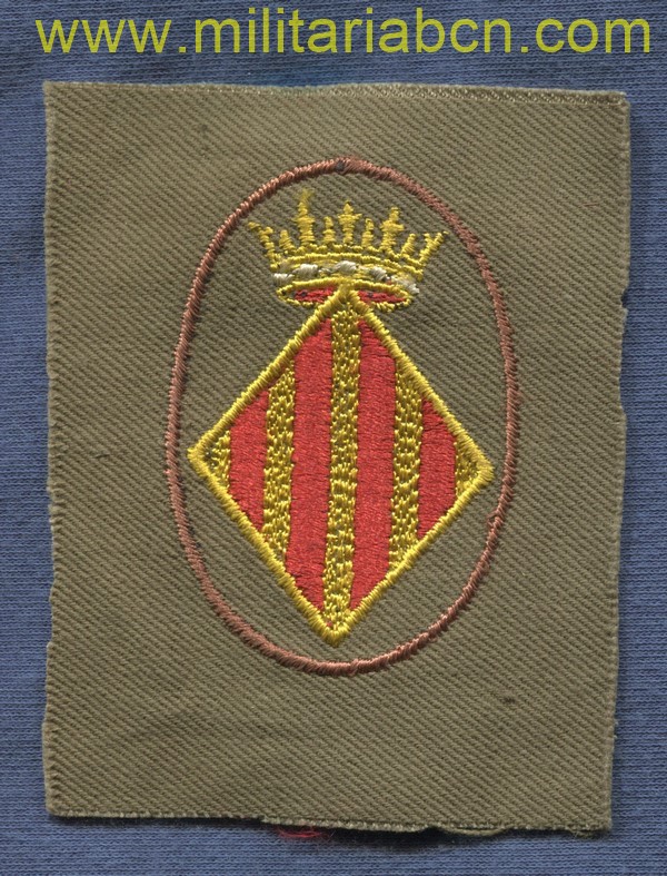Cuerpo de Ejército del Turia. Guerra Civil. Ejército Nacional. Bordado para oficiales.